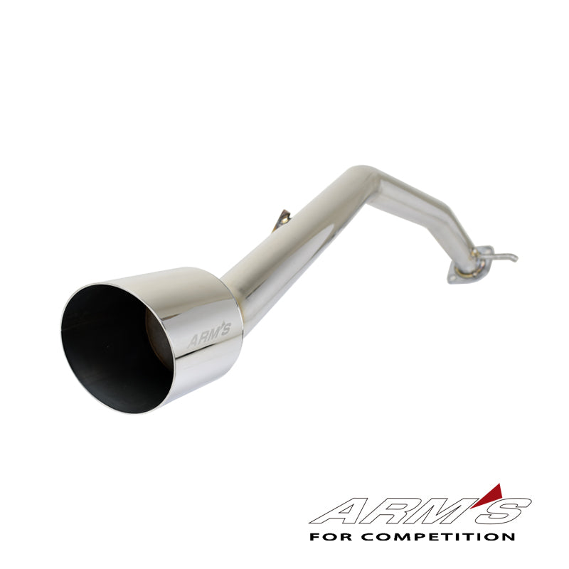 【競技専用品】コペン/LA400K LA400A ロッソモデロ ARMS GT-304L4RS 右片側出し リアピース ストレート【ガーニッシュセット】