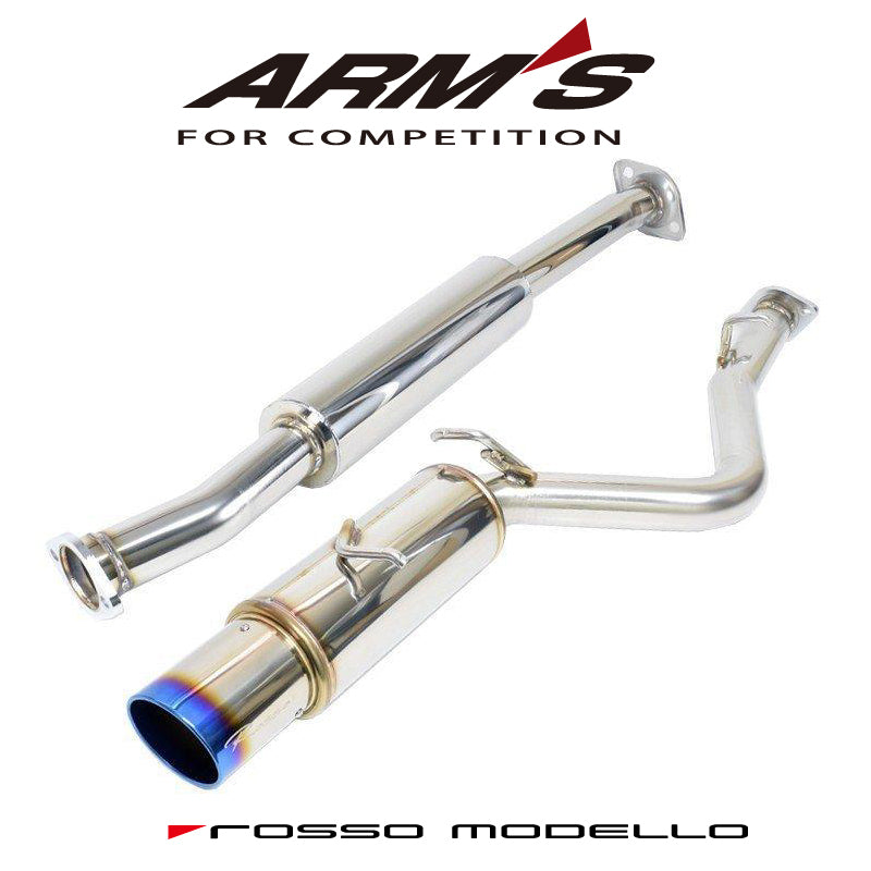【競技専用品】86 / ZN6 BRZ / ZC6 ロッソモデロ ARMS GT-Titan T チタンテール 中間サイレンサー付